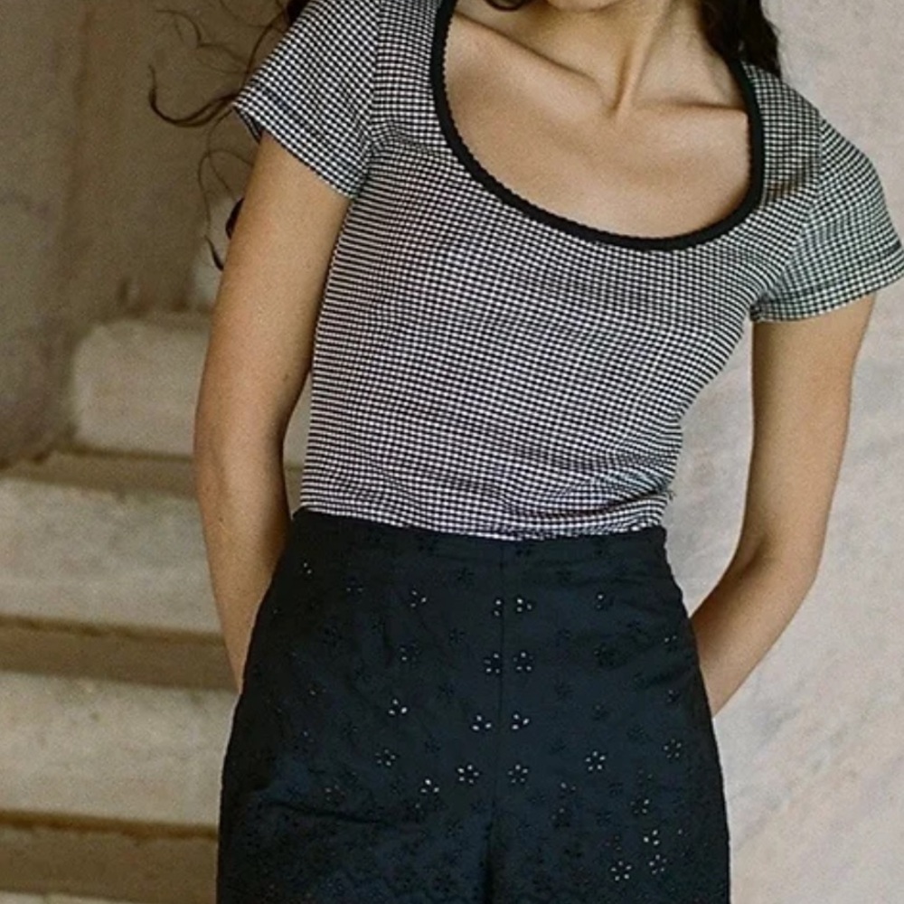 Doen Bridgette Gingham Tee XS